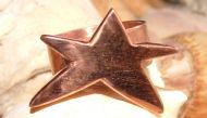 Copper ring with large star
